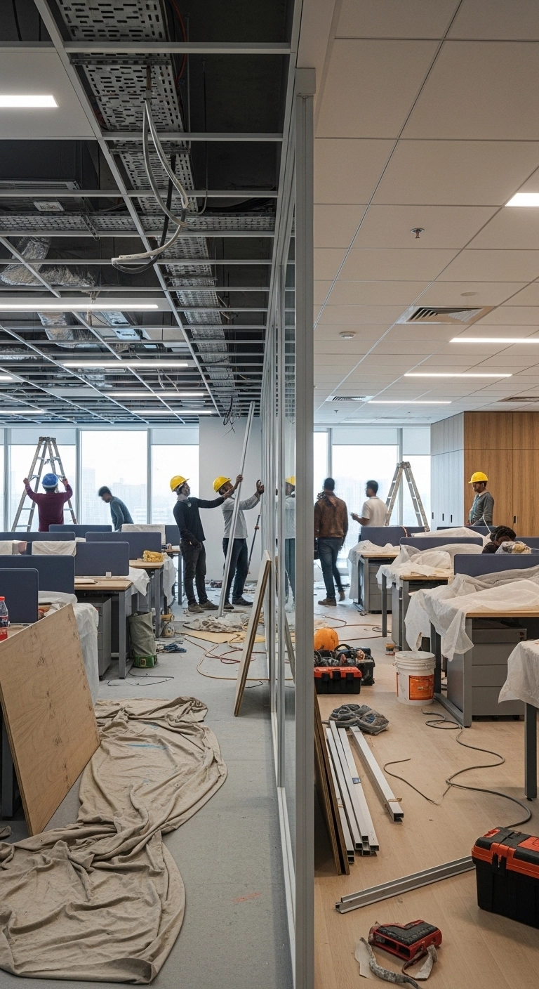 Renovation office interiors